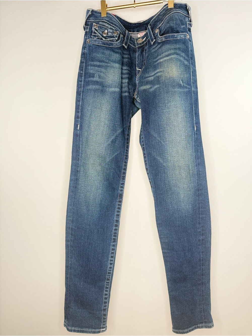 True Religion Vintage Jodie Low Rise Skinny Jeans in Dark Blue Wash 30 - Picture 5 of 9